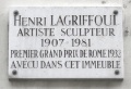Plaque Henri Lagriffoul, 5 rue Mazarine, Paris 6.jpg
