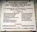 Plaque Les Cloches des Halles, 14 rue Sauval, Paris 1.jpg